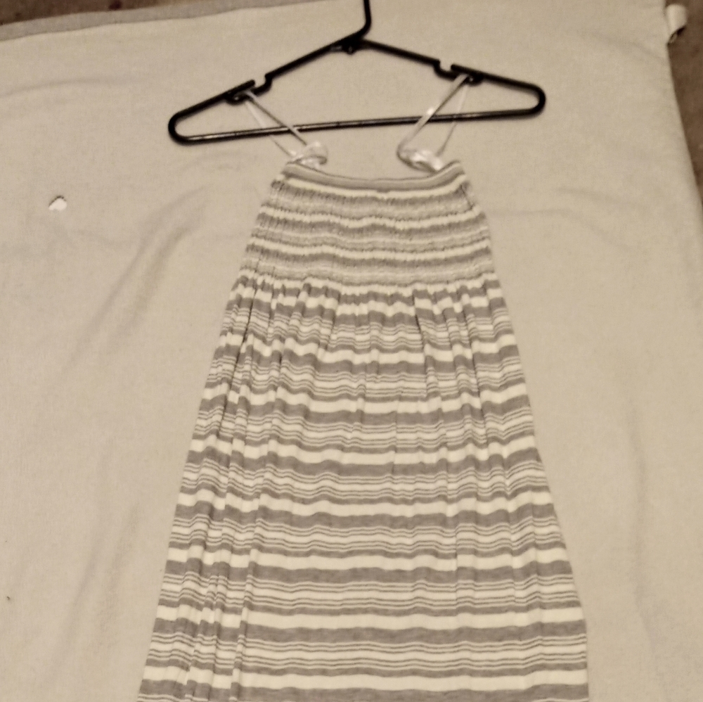 XS/SM Grey & White striped summer dress